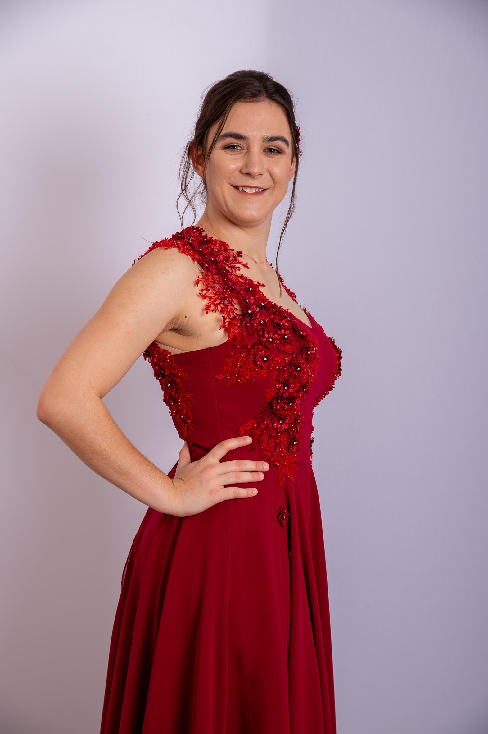 Rotes Maturaball-Kleid